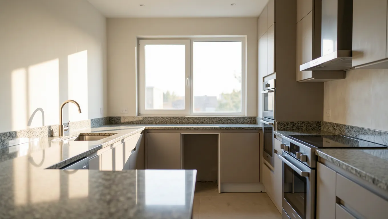 Modern kitchen renovation project funded by a $10,000 personal loan