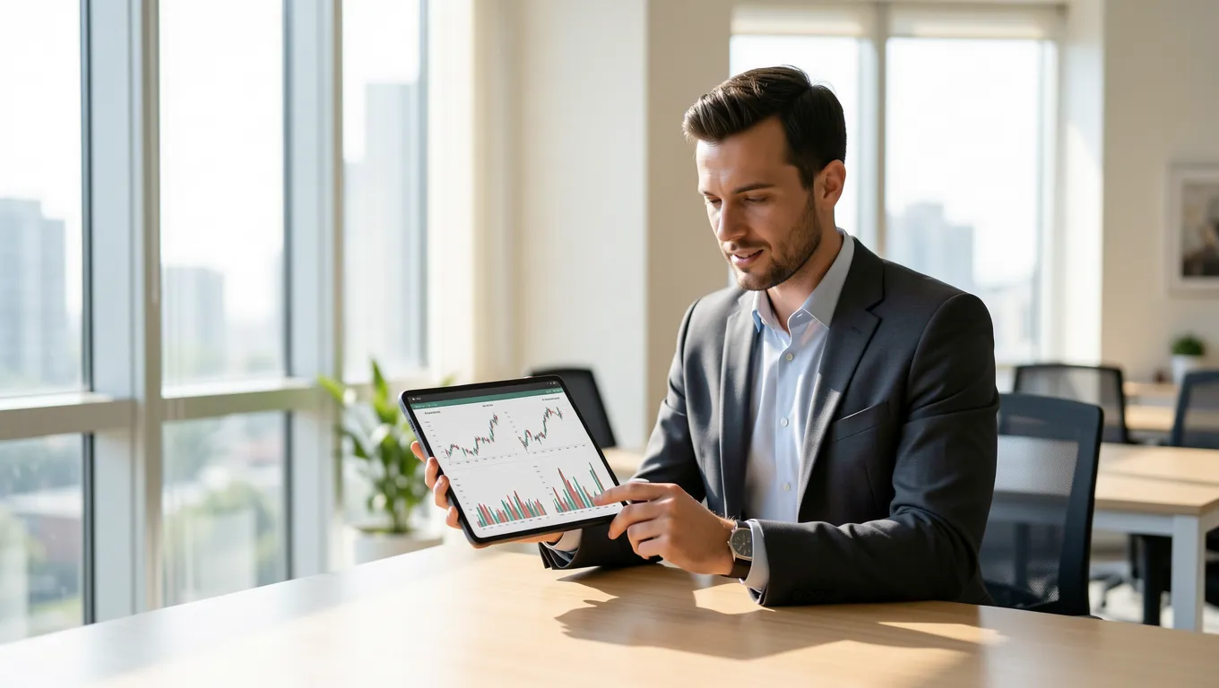 Small business owner reviewing financial documents to secure a business loan without collateral.
