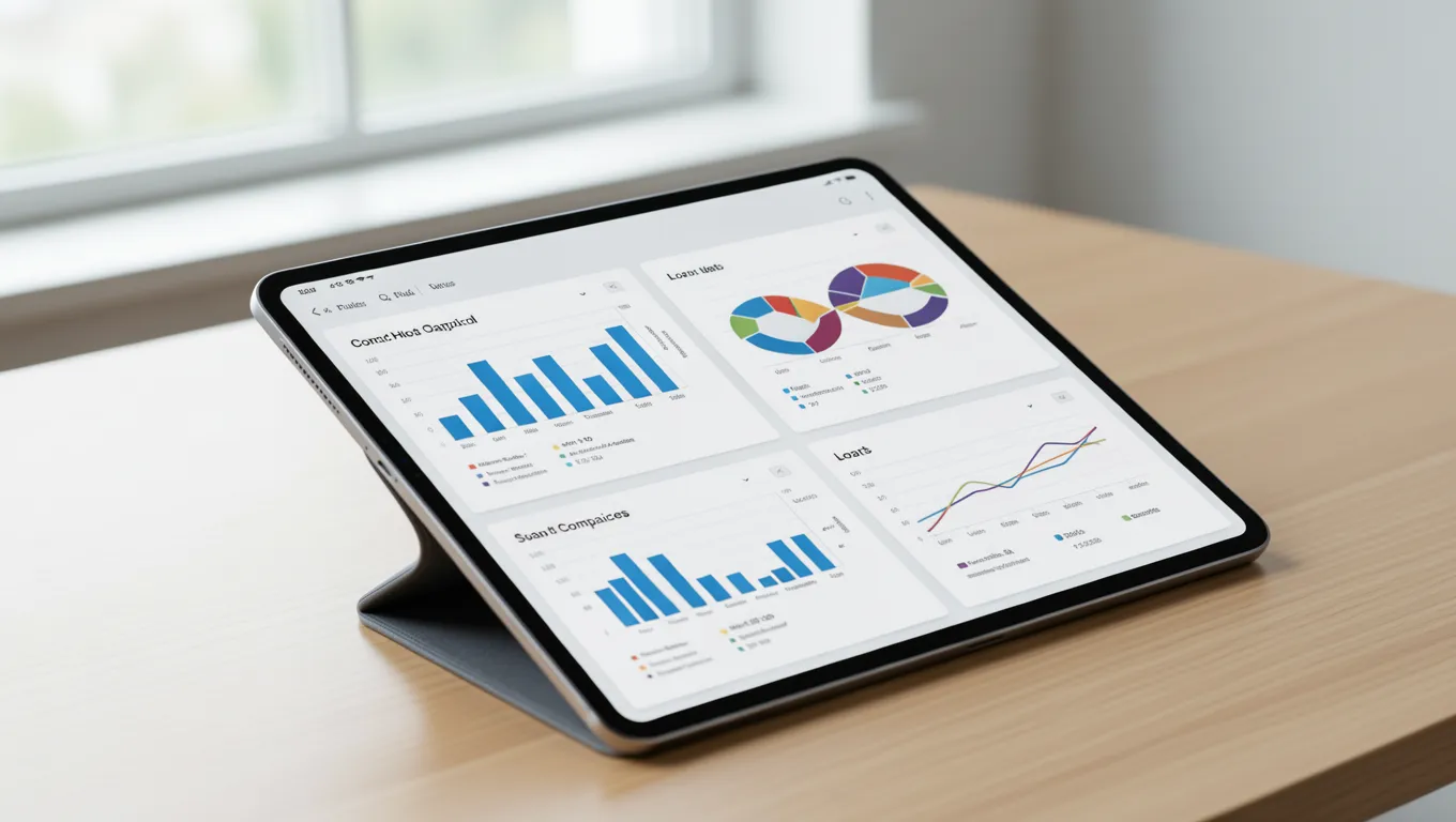 Reviewing personal loan options for the best personal loan companies on a digital device