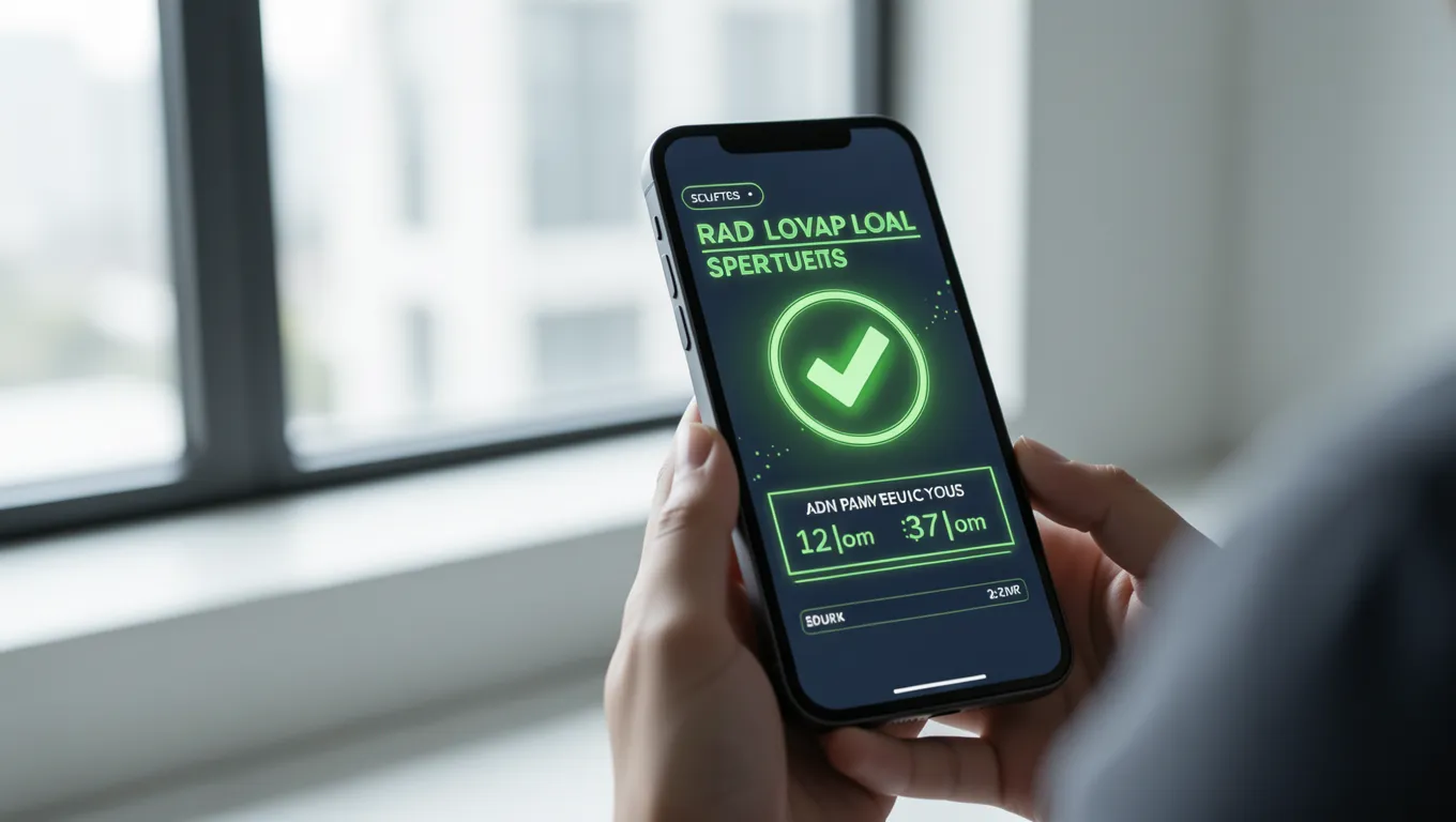 Digital interface showing fastest personal loans online approval status