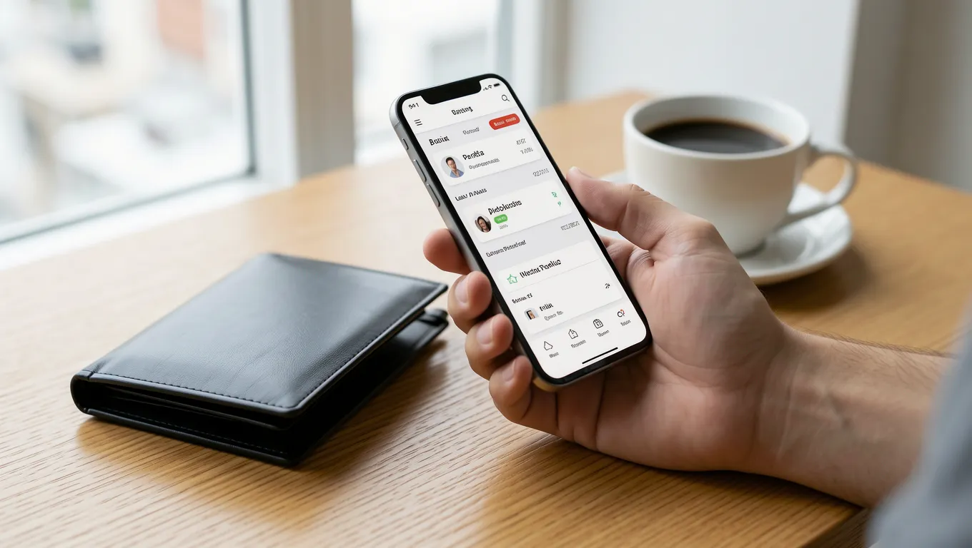 Smartphone showing financial options for no credit check loans for unemployed