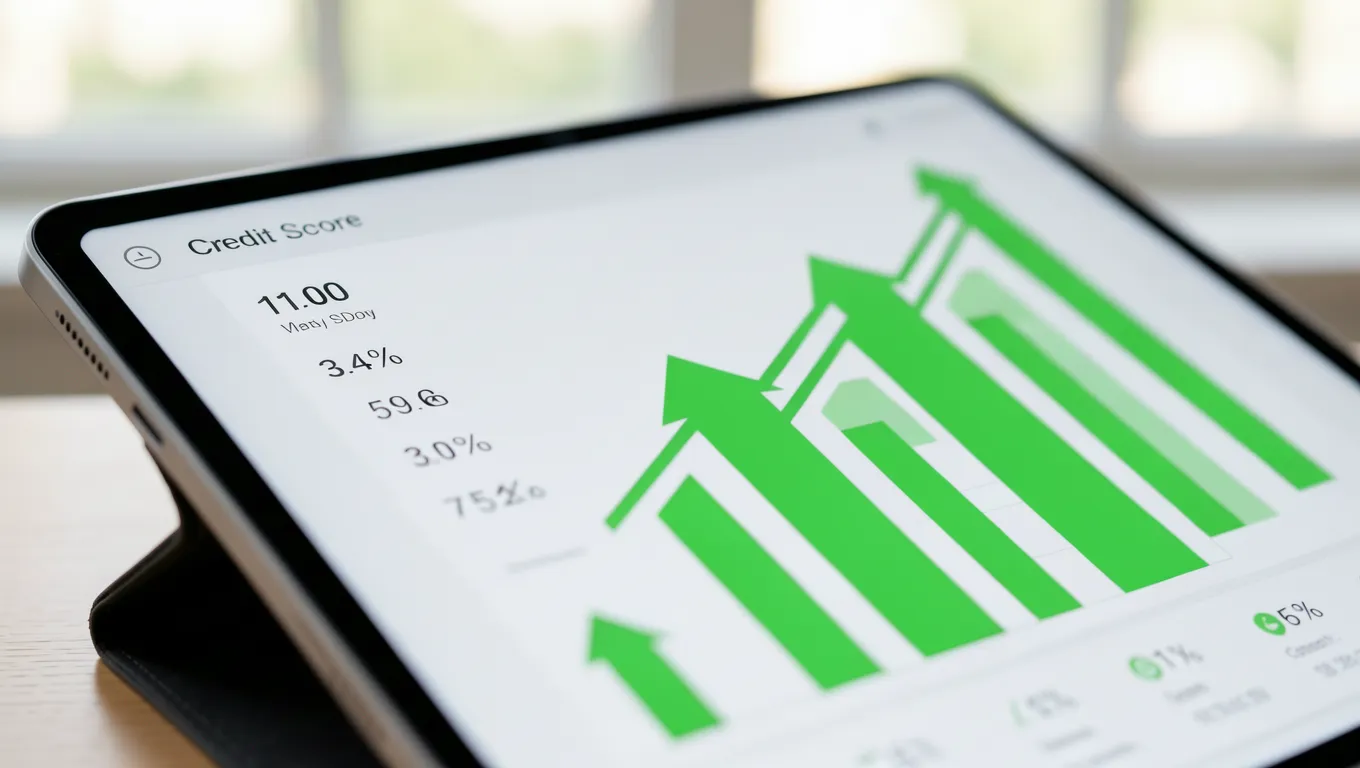 A digital display showing personal loan interest rates trends for 2026.
