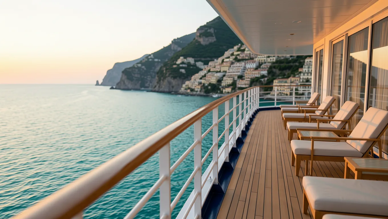 Luxury cruise ship in the Mediterranean as a way to use personal loans for travel.