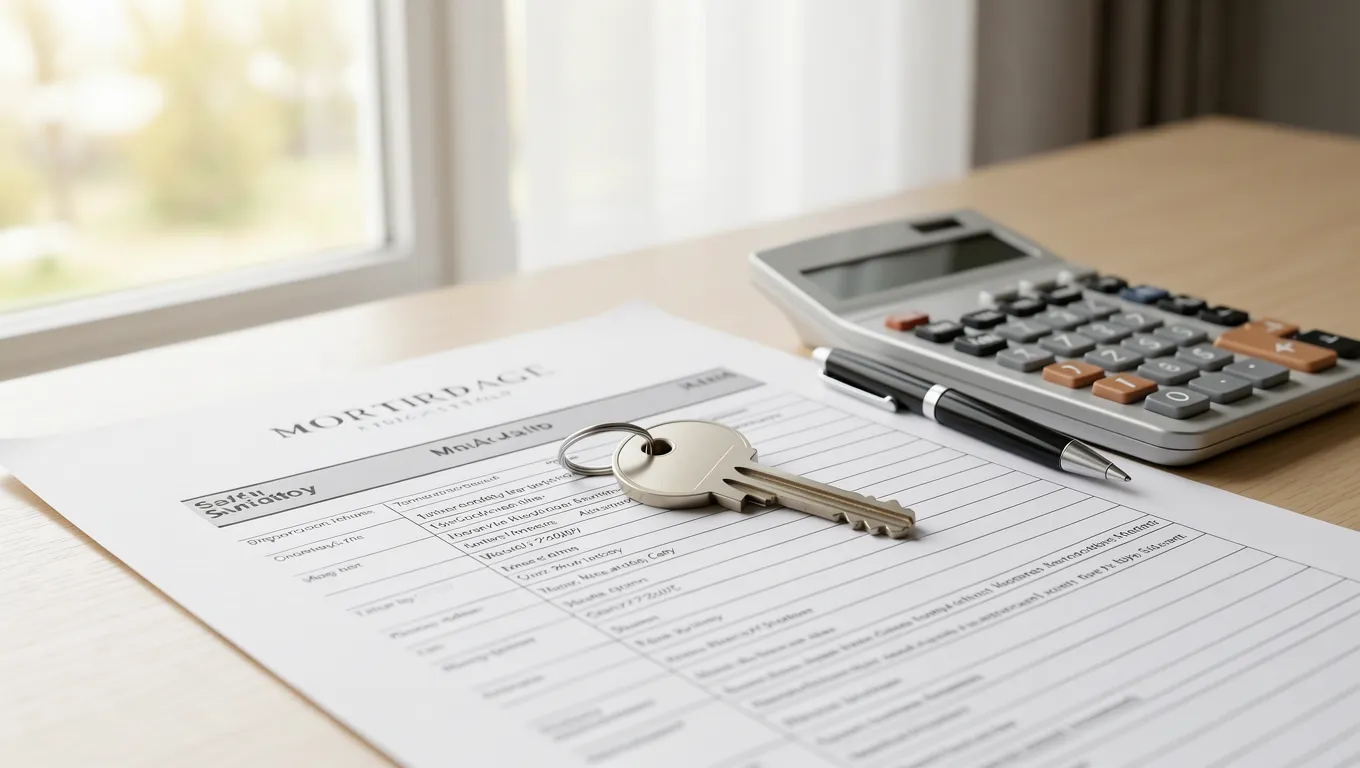 Close-up of home loan documents and keys illustrating top 7 mistakes to avoid when taking out a home loan.
